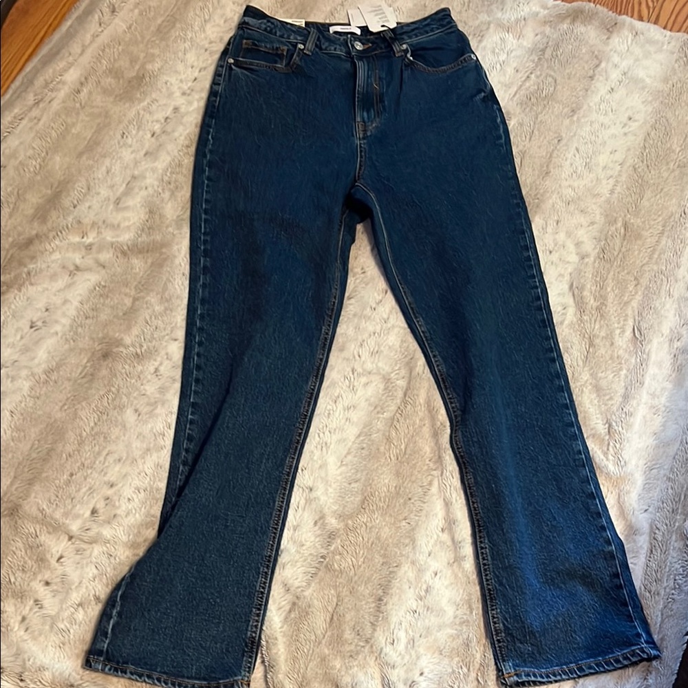 Forever 21 Blue Straight Leg Denim Jeans
